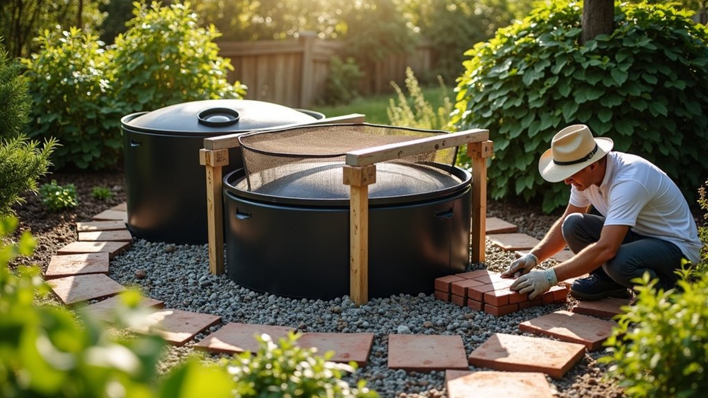 constructing a rainwater cistern
