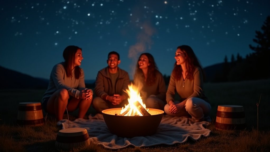 cozy outdoor fire pits