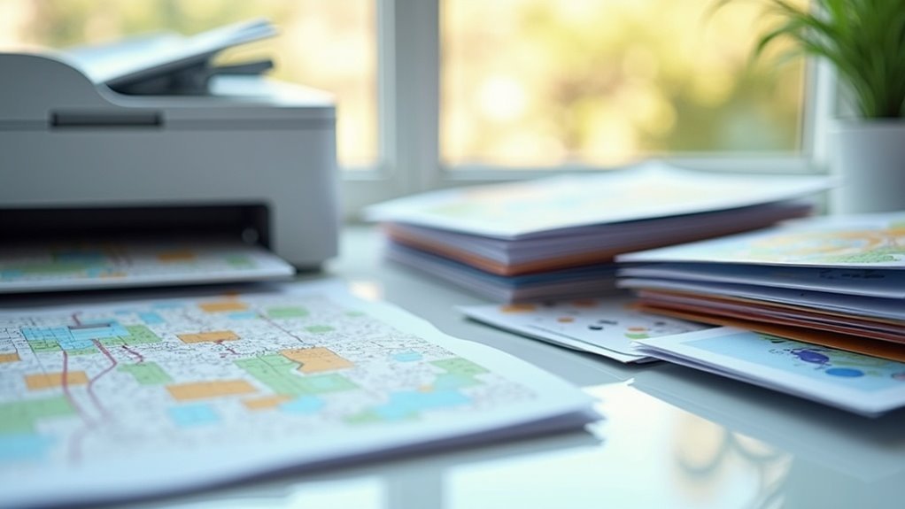 printing essential maps contacts
