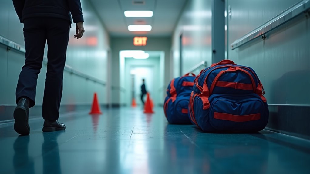 safe exit gear staging
