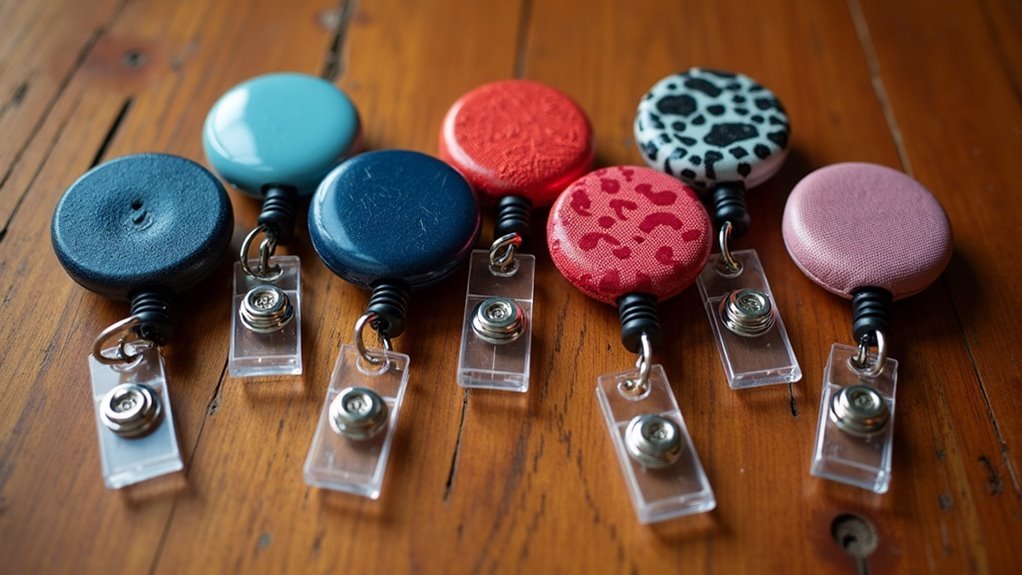 stylish id badge reels