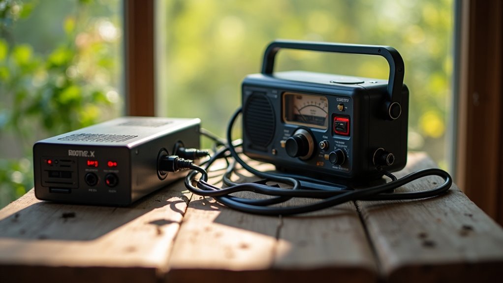 powering radios with batteries